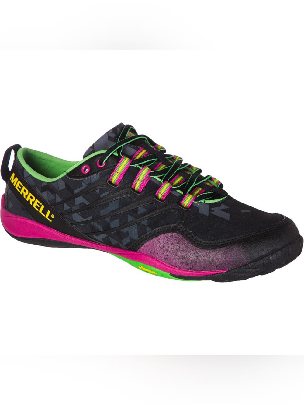 Merrell Lithe Glove Women's Minimal Trail Running Shoe Size 7.5 🖤🩷💚 color
